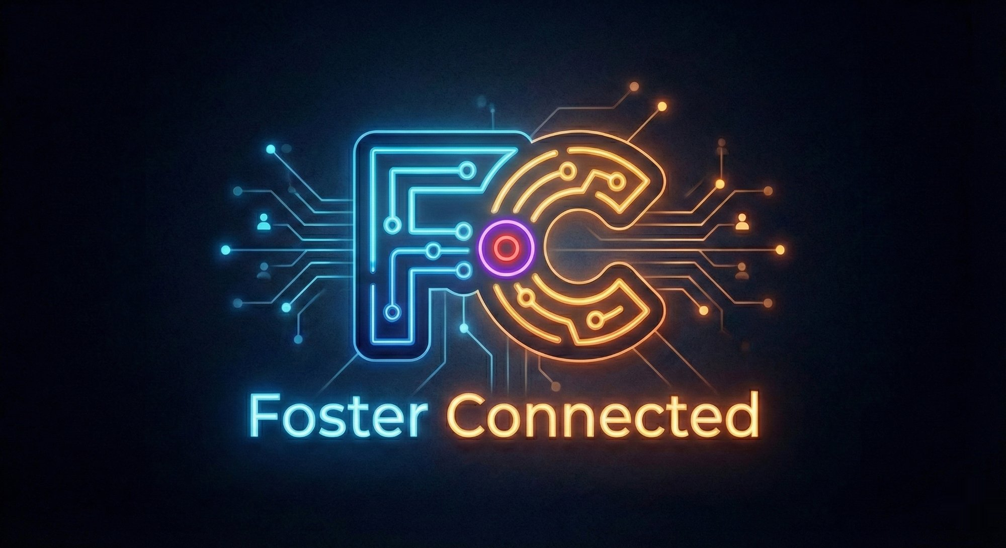 Foster Connected Neon Logo